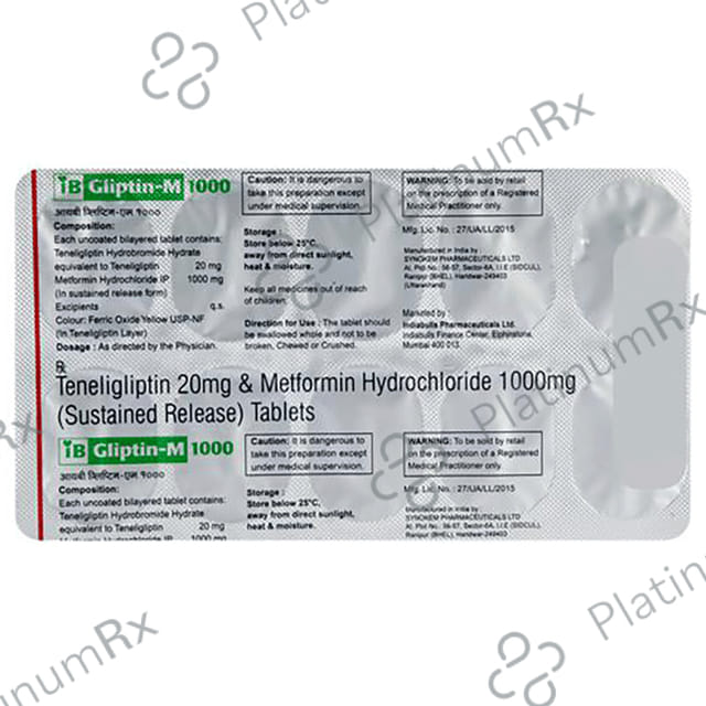 Ibgliptin-M 1000 Tablet SR
