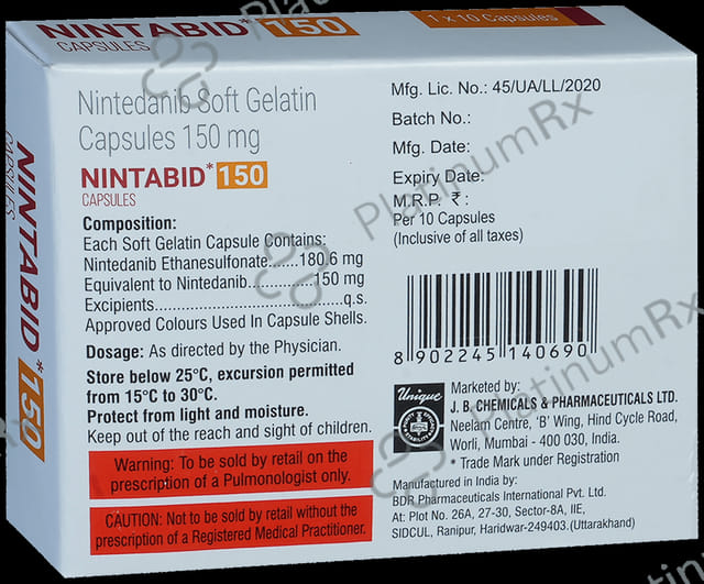 Nintabid 150 Soft Gelatin Capsule