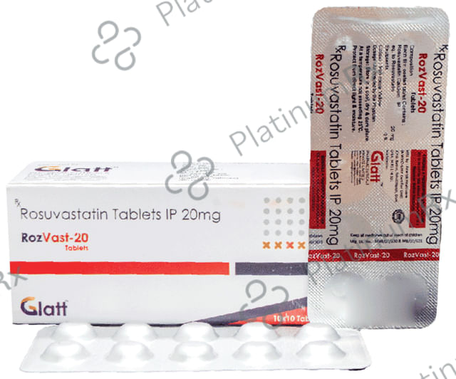 Rozvast 20mg Tablet 15s