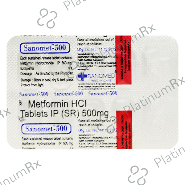 Sanomet 500mg Tablet 10s