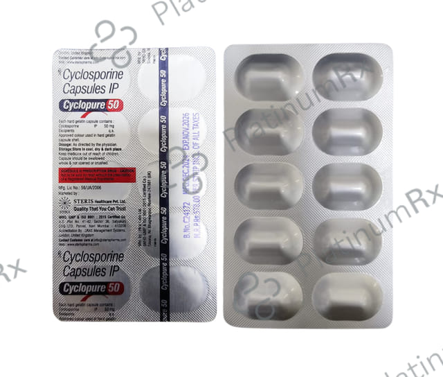 Cyclopure 50mg Capsule 10s