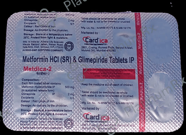 Metdica 2/500mg Tablet SR 10s
