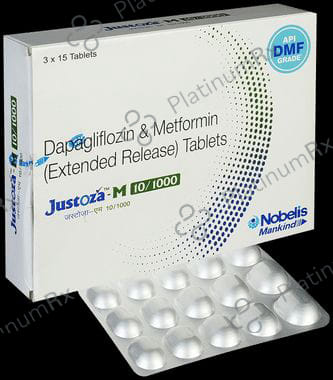 Justoza M 10/1000mg Tablet ER 15s