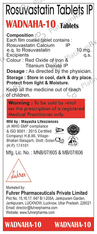 Wadnaha 10mg Tablet 10s