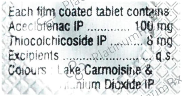 Celfast 8/100mg Tablet MR