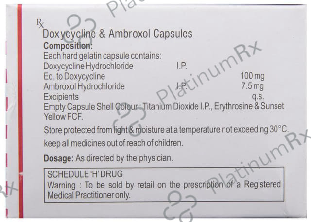 Doxylab 7.5/100mg Capsule 10s