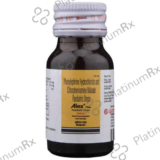 Alex Plus Paediatric 2/2.5mg Oral Drop 15ml