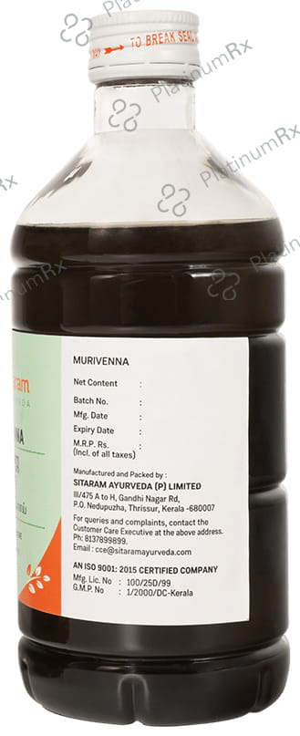 Sitaram Ayurveda Murivenna Oil 450 ml