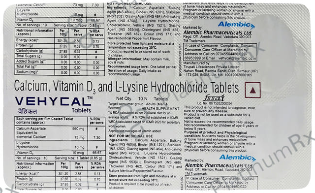 Vehycal Tablet 10s