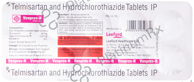 Venpres H 40/12.5mg Tablet 10s