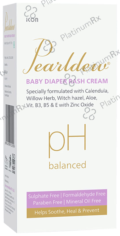 Pearldew pH Balanced Baby Diaper Rash (50gm Each) 4 Tubes