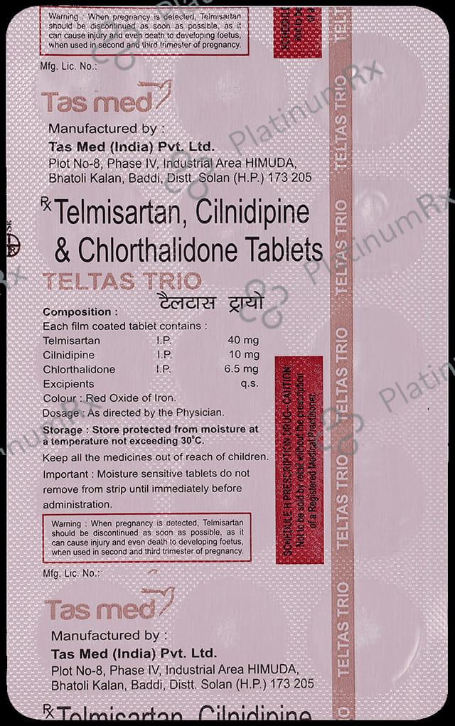 Teltas Trio 40mg/10mg/6.5mg Tablet