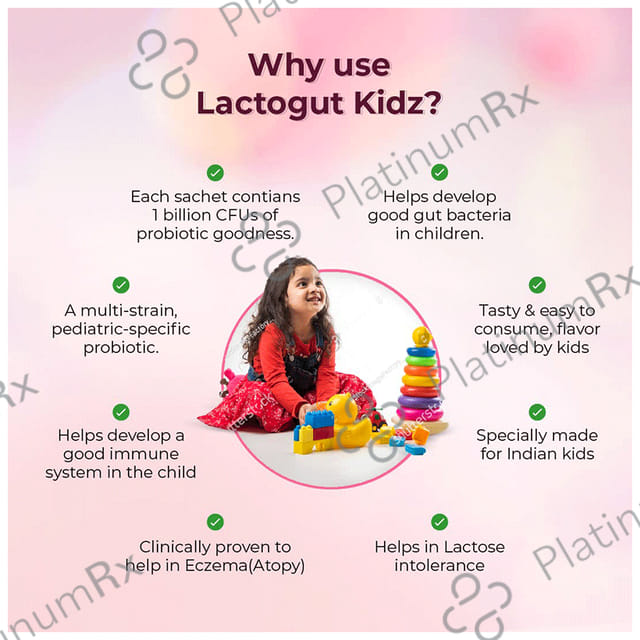 Velbiom Lactogut Kidz Sachet (1gm Each) Orange