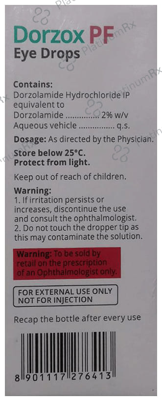 Dorzox PF Eye Drop 10ml