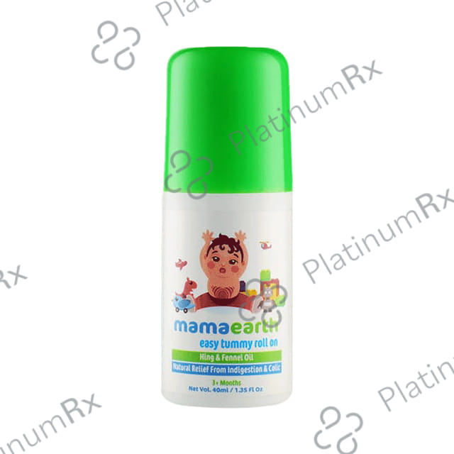 Mamaearth Easy Tummy Roll On with Hing & Fennel Oil - Relieves Indigestion & Colic