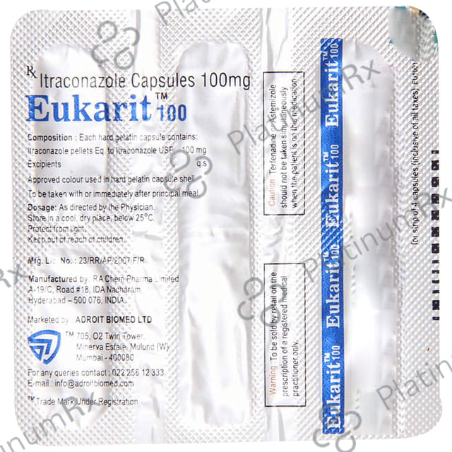 Eukarit 100mg Capsule 10s