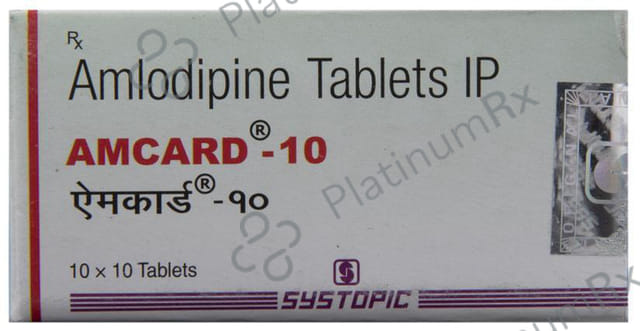 Amcard 10mg Tablet 10s
