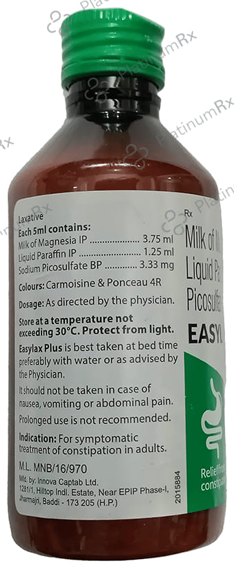 Easylax Plus Oral Emulsion Peppermint Syrup 170ml