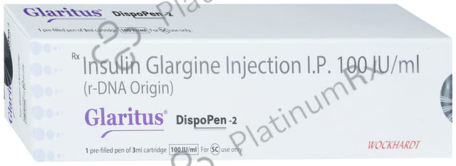 Glaritus Dispopen 2 (100 IU/ml) Disposable Pen 1X3ml