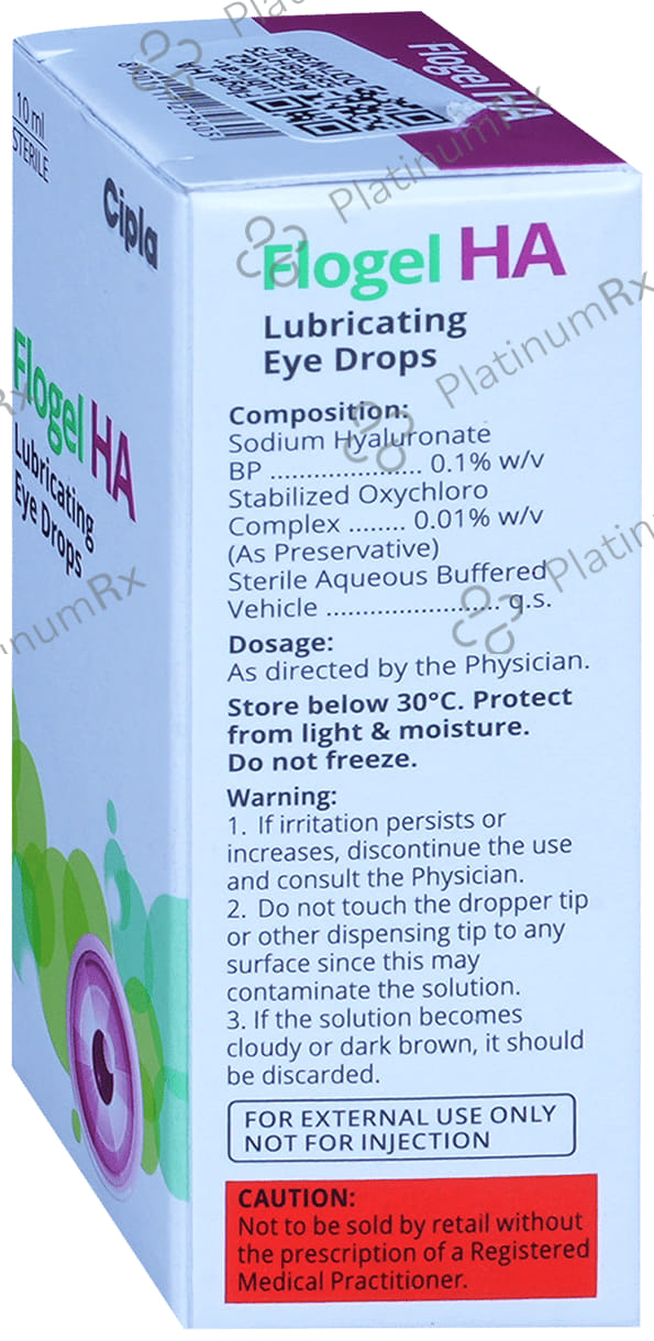 Flogel HA 0.1% Lubricating Eye Drop 10ml