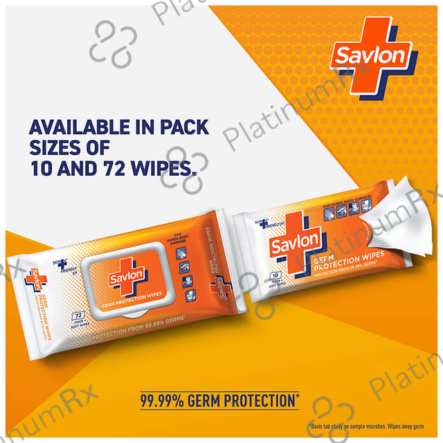Savlon Germ Protection Wipes 72 wipes