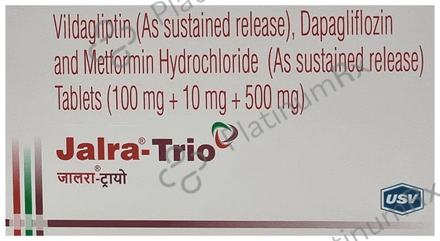 Jalra Trio 10/500/100mg Tablet SR 10s