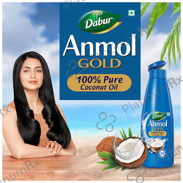 Dabur Anmol Gold Pure Coconut Oil 600 ml