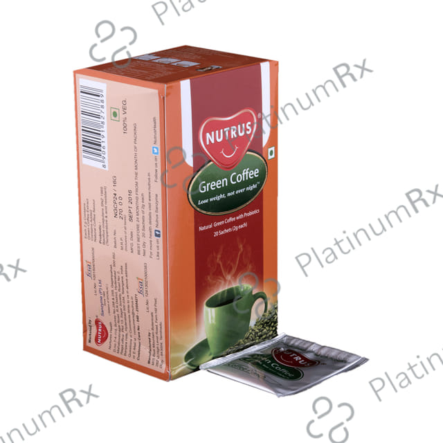 Nutrus Natural Green Coffee with Probiotics Sachet (2gm Each)