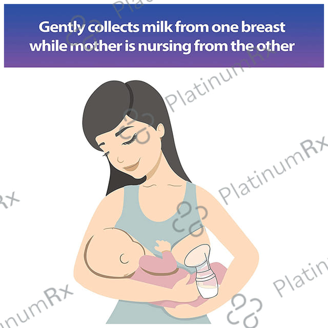LuvLap Silicone Manual Breast Milk Saver Pump White