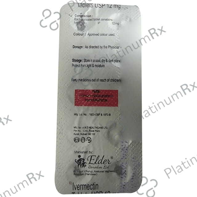 Elder Ivermectin 12mg Tablet
