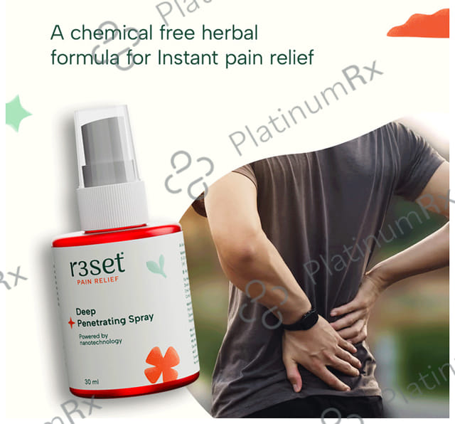 R3SET Instant Pain Relief Nanotech Spray