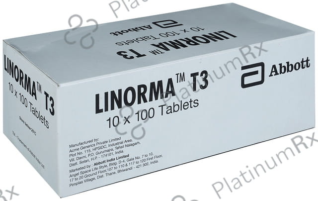 Linorma T3 20mcg Tablet 100s