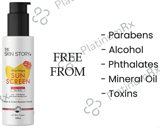 The Skin Story Sunscreen Moringa SPF 50+ Cream 100gm