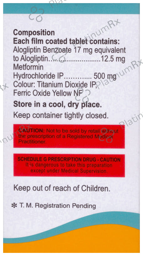 Aloja M 12.5/500mg Tablet 60s