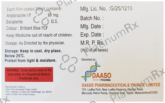 Aripaso 10mg Tablet