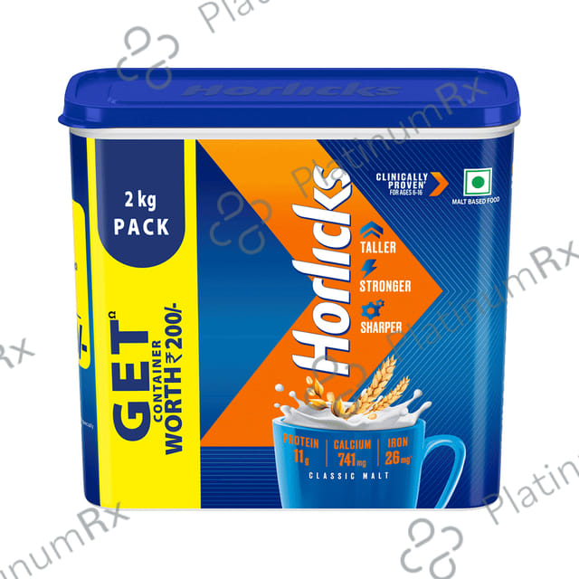 Horlicks Drink with Vitamin C, D & Zinc - For Bones & Metabolism - Flavour Powder Classic Malt