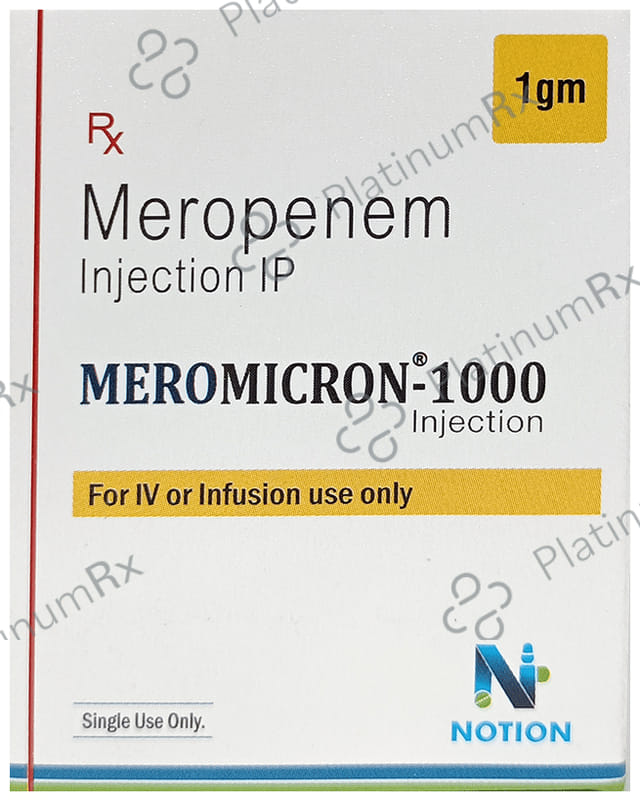 Meromicron 1000mg Injection 1s