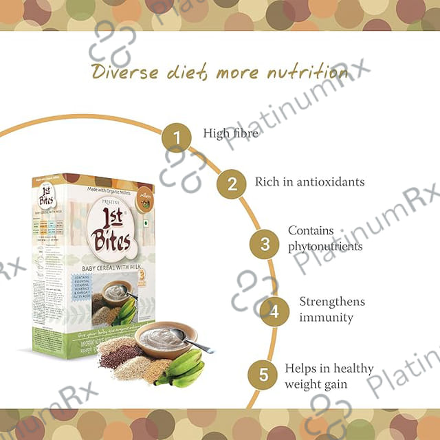 1st Bites Stage 3 Mixed Millet Banana Baby Cereal Powder 300gm