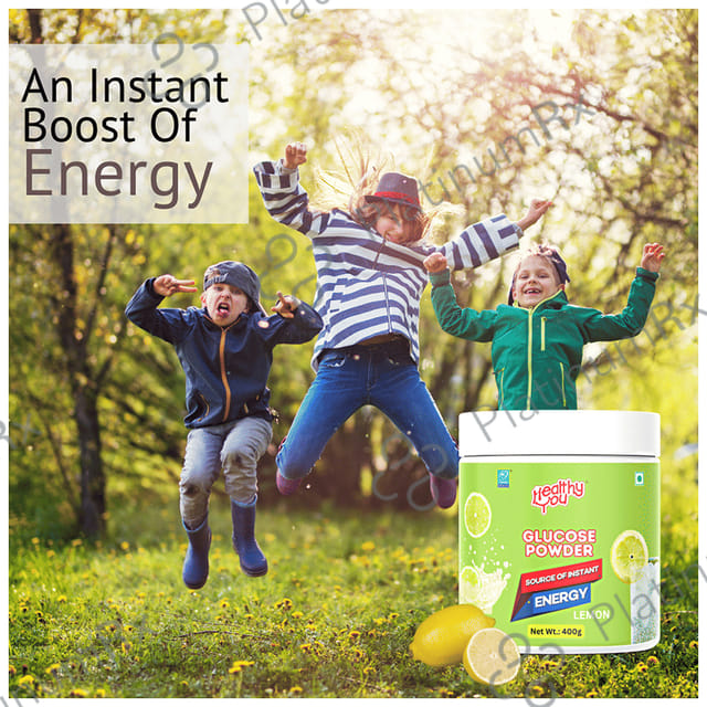Healthy You Glucose Instant Drink with Vitamin C Lemon Powder 400 gm