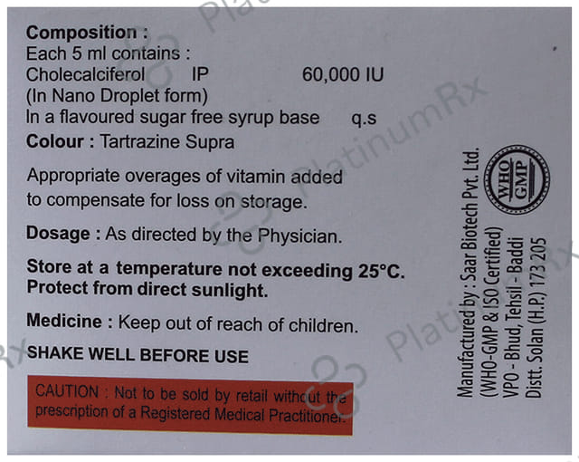 Brackt Nano Oral Solution Butterscotch Sugar Free