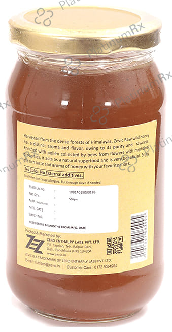 Zevic Raw Wild Unfiltered Pure Himalayan Honey 500gm