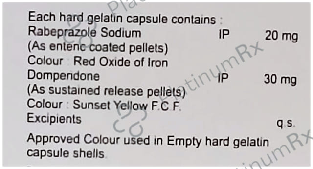 Raberokk D 30mg/20mg Capsule SR 10s