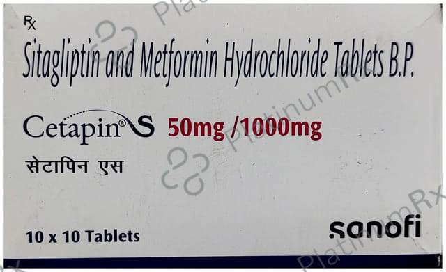 Cetapin S 50/1000mg Tablet 10s