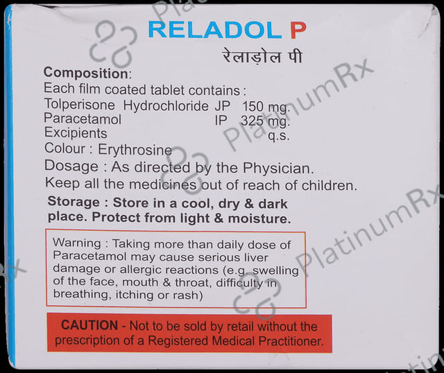 Reladol P 150mg/325mg Tablet
