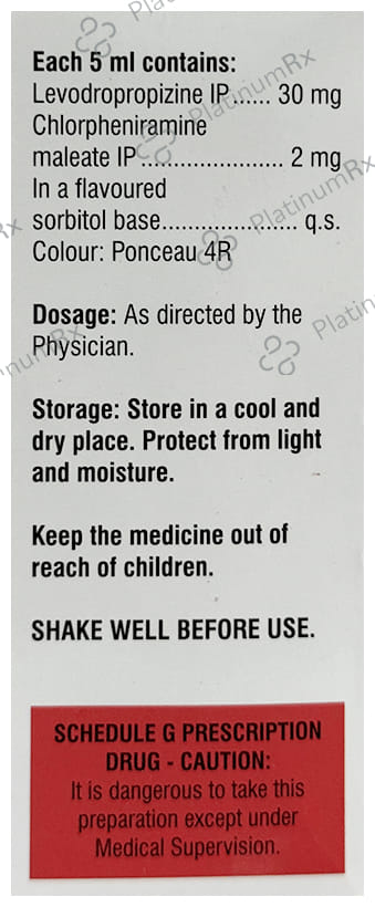 Kofarest LD 2/30mg Sugar Free Syrup 100ml