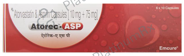Atorec ASP 75/10mg Capsule 10s