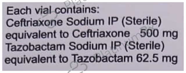 Accutaz HS 500/62.5mg Injection 1s