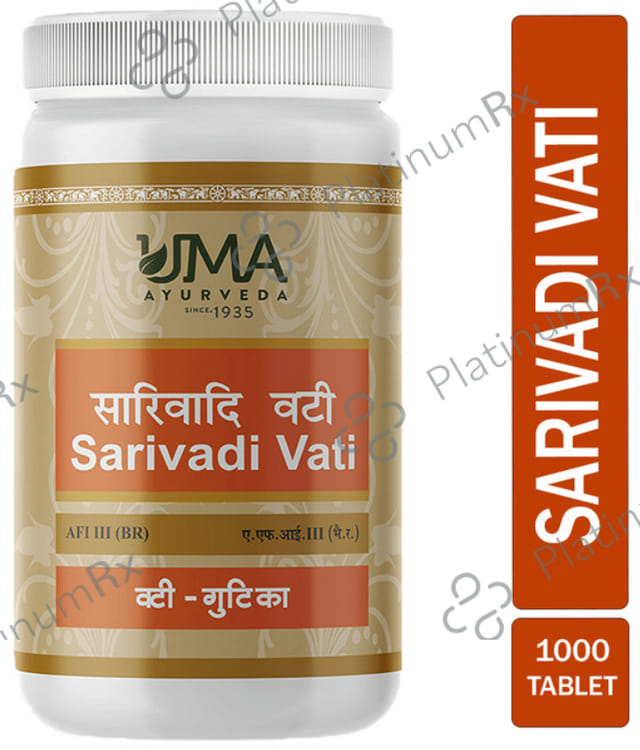 Uma Ayurveda Sarivadi Vati 1000 tablets
