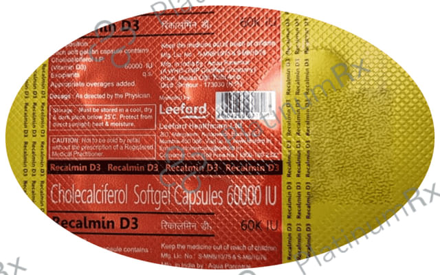 Recalmin D3 60K IU Softgel Capsule