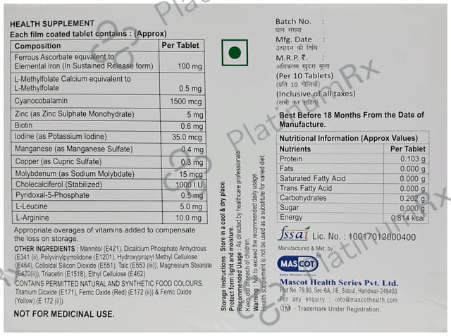 Masglow Plus Tablet SR